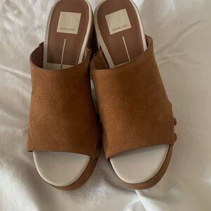 Dolce Vita Emol Pecan Suede Platforms